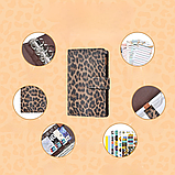 Блокнот-планер для грошей формат А6, планер бюджету та зберігання фінансів, органайзер леопардовий, фото 7