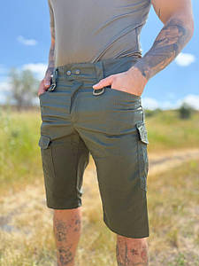 Шорти тактичні, стрейч rip-stoр, 59% бавовна, олива