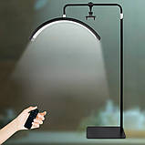 Безтіньова LED лампа дуга 70см Smart Moon Light HD-M8X Лампа на штативі для тату брів косметології, фото 9