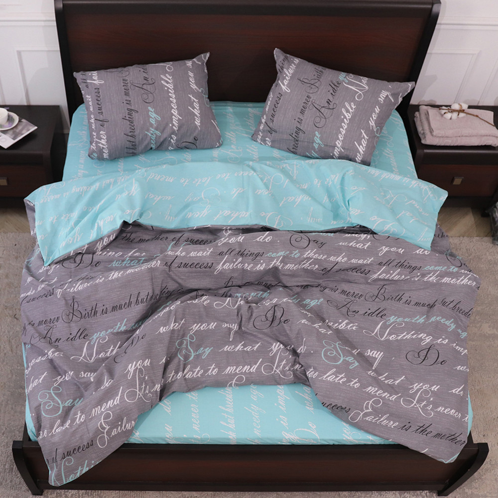 Євро максі набір постільної білизни 200*220 з Бязі "Gold" №151333AB Черешенка™