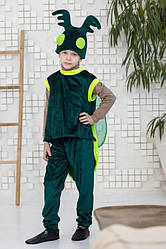 Дитячий карнавальний костюм Світлячок зелений