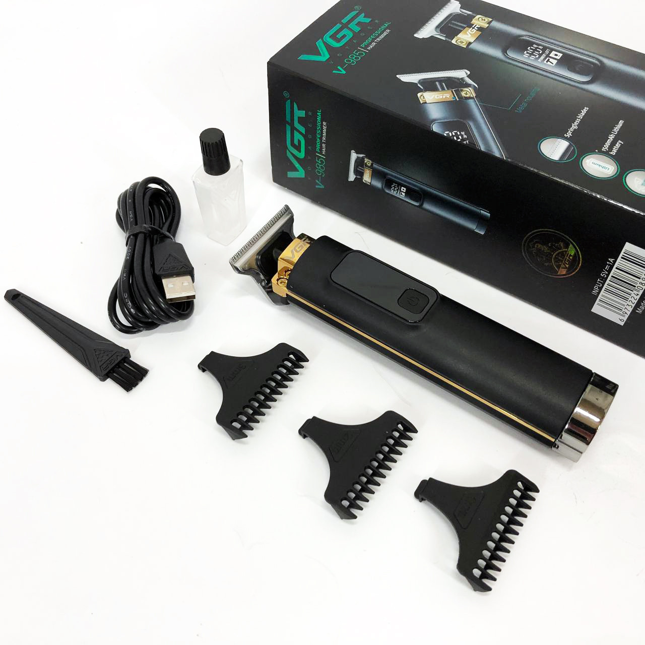 Тример для вусів VGR V-985, Бритва тример для бороди, Хороший VC-285 бездротовий триммер, фото 1