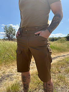 Шорти тактичні, стрейч rip-stoр, 59% бавовна, койот
