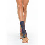 Бандаж для гомілковостопного суглоба компресійний Toros-Group, Тип 409-P (сіро-помаранчевий), фото 2