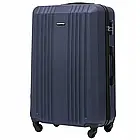 Надійна валіза L із замком пластикова Wings KESTREL 97 л на колесах, телескопічна ручка, колір рожевий, фото 3