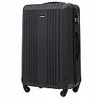 Надійна валіза L із замком пластикова Wings KESTREL 97 л на колесах, телескопічна ручка, колір рожевий, фото 4