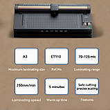 Ламінатор Deli T110, А3, 125мкм (3 в 1) (T110), фото 8