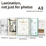 Ламінатор Deli T110, А3, 125мкм (3 в 1) (T110), фото 9