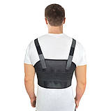Бандаж для фіксації грудної клітки чоловічий "Люкс" Toros-Group, тип 155ч-А (чорний), фото 2