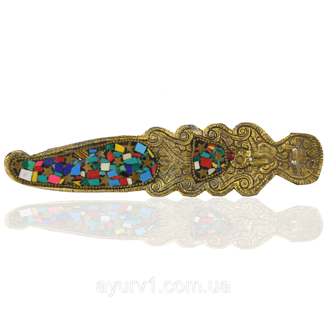 Подставка для ароматических палочек с мозаикой золота