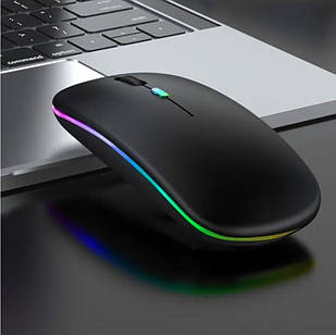 Комп'ютерна бездротова мишка RGB (на акумуляторі)