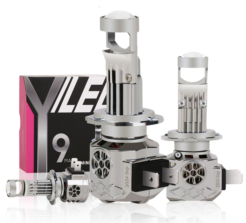 LED-лампи автомобільні Y9max H7 80 W 5000 K з лінзами, фото 1