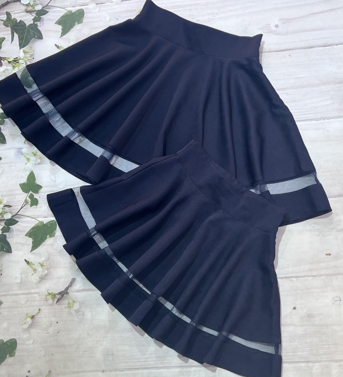 Опт Спідничка шкільна класична Сіточка р 116-140 синя