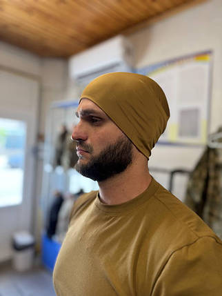 Шапка стрейч кулір, койот, фото 1