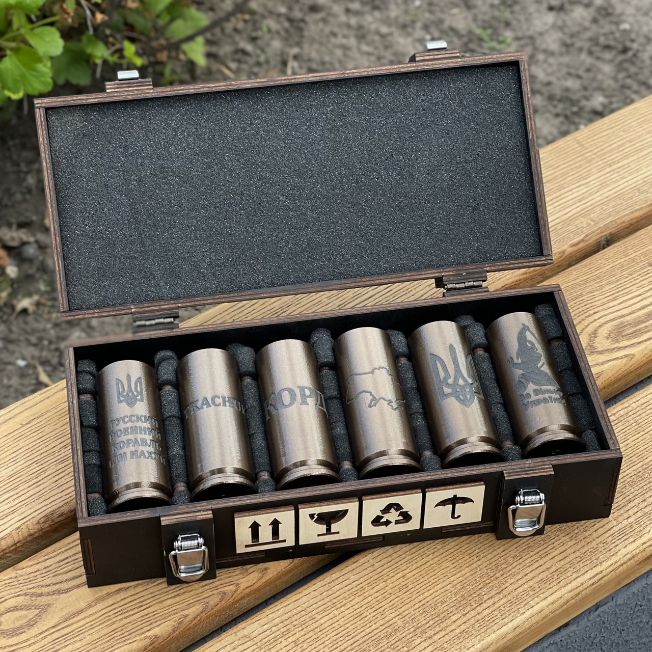 Подарунковий набір із гільз з гравіюванням, 100 мл, фото 1