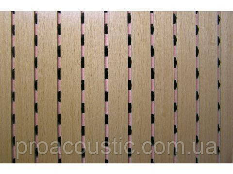 Акустична перфорована панель для шумоізоляції MDF Decor Acoustic Бук 