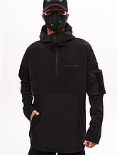 Худі вільного крою з тринитки "Кранмер", чорний