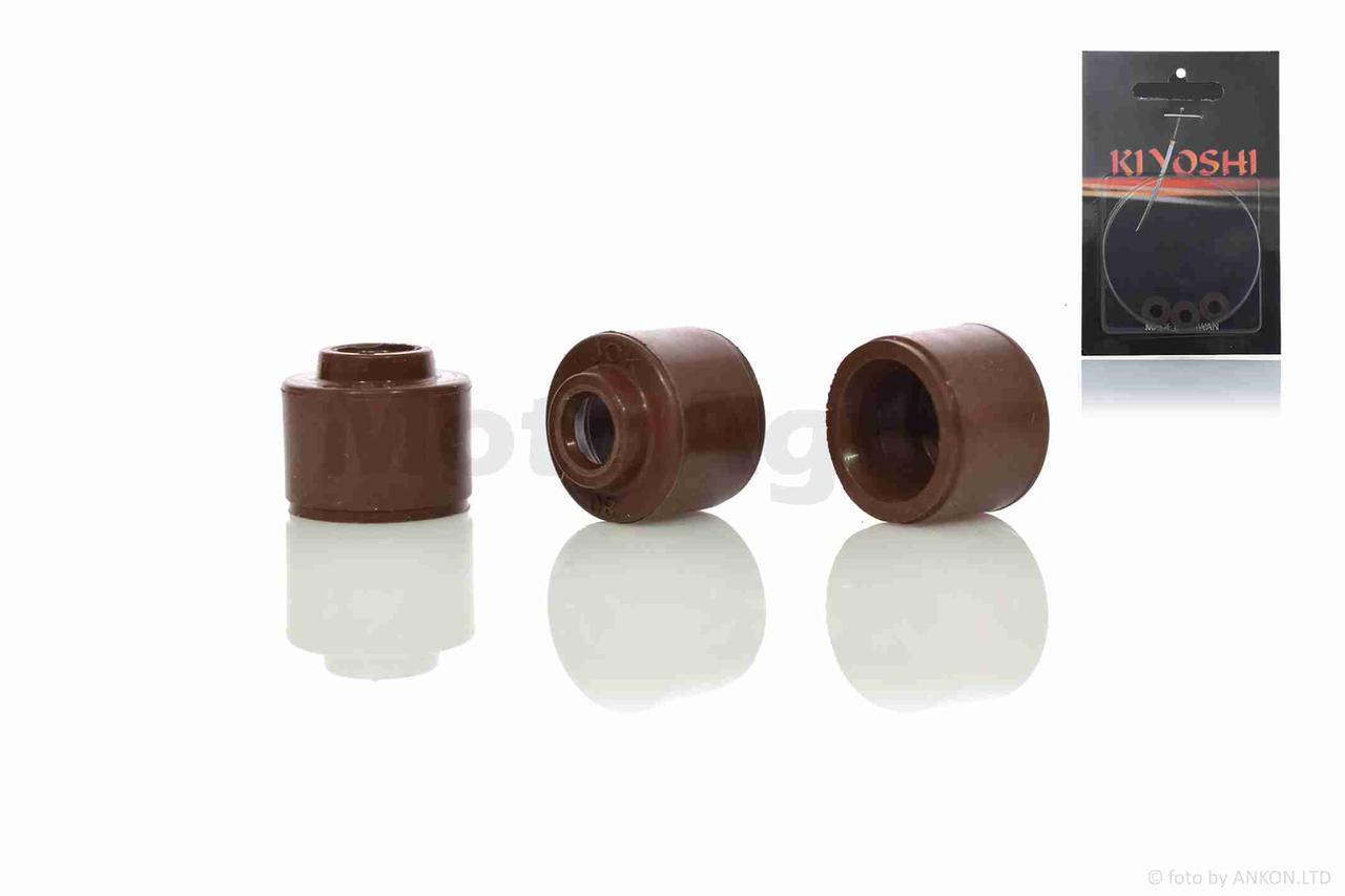 Сальники клапанів до-кт GEAR 4T ямаха джог SA36J 3шт "KIYOSHI" AT-16992, фото 1