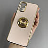 Чохол для Motorola G22 глянцевий чохол з кільцем тримачем на телефон моторола г22 пудровий l7h, фото 6