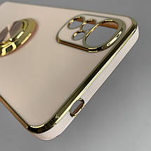 Чохол для Motorola G22 глянцевий чохол з кільцем тримачем на телефон моторола г22 пудровий l7h, фото 5