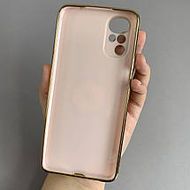 Чохол для Motorola G22 глянцевий чохол з кільцем тримачем на телефон моторола г22 пудровий l7h, фото 2
