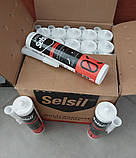 Герметик силіконовий Selsil  Multi Purpose Silicone прозорий універсальний водостійкий 03 280ml, фото 9