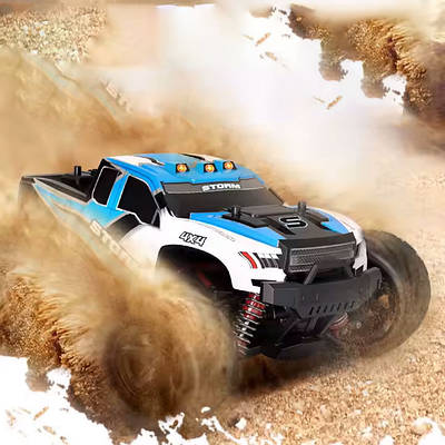 Радіокерований пікап позашляховик для дітей / Крута іграшка автомобіль Monster truck 1:18 36 км/год 7.4V і 4WD