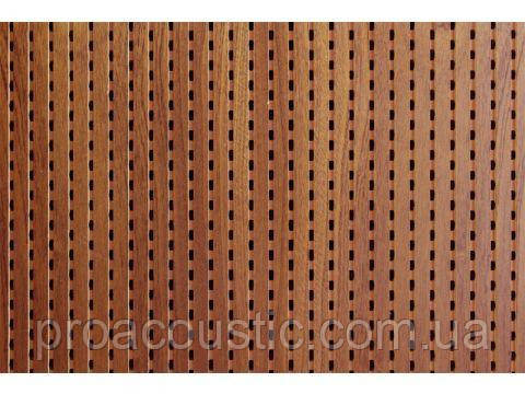 Декоративна акустична панель MDF Decor Acoustic Махагоні, фото 1