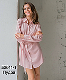 Сорочка плаття натуральний склад туніка рожева жіноча, фото 2
