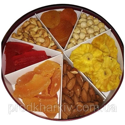 Набір з горіхів і сухофруктів 0,800гр. 7 видів, фото 2