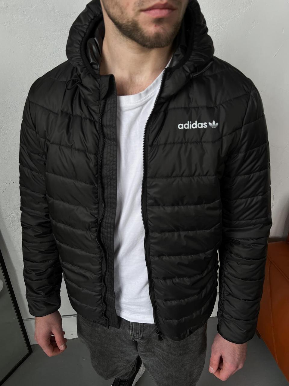 Весняна чоловіча стьобана куртка Adidas (Адідас) розмір S, M, L, XL