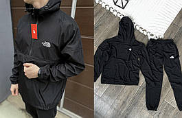 Комплект ТНФ чорний (анорак ТНФ + штани Т-12)