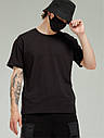 Футболка чоловіча базова чорна від бренду Тур розмір S, фото 3