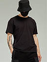 Футболка чоловіча базова чорна від бренду Тур розмір S, фото 4