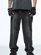 Джинси баггі з вареним ефектом 32"