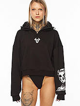 Худі-боді з тринитки та принтами "Тенебріс"