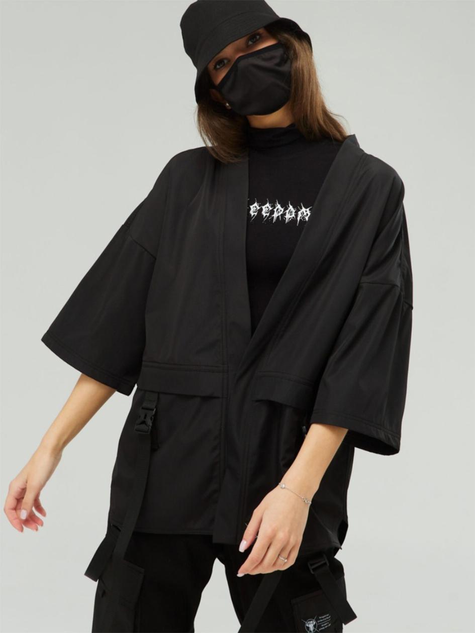 Жіноче кімоно з плащівки на інтерлоці “Лю Кан”, фото 1