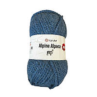YarnArt ALPINE ALPACA NEW (Альпін Альпака) № 1442 джинс  (Напіввовна пряжа, нитки для в'язання)