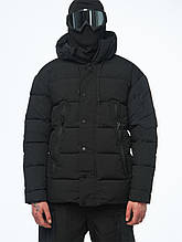 Зимовий пуховик з плащівки "Домару", чорний