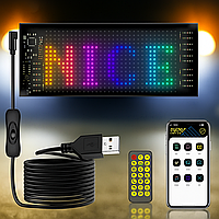 Гнучка LED-панель Matrix Panel Fullcolor LED-панель для авто з Bluetooth Світлодіодна LED-панель пульт + телефон