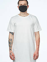 Футболка подовженого крою із стрейч куліра Ронін білий ХS, S, M, L, XL