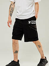 Чоловічі карго шорти з принтами чорний Ханзо S, M, L, XL, XXL