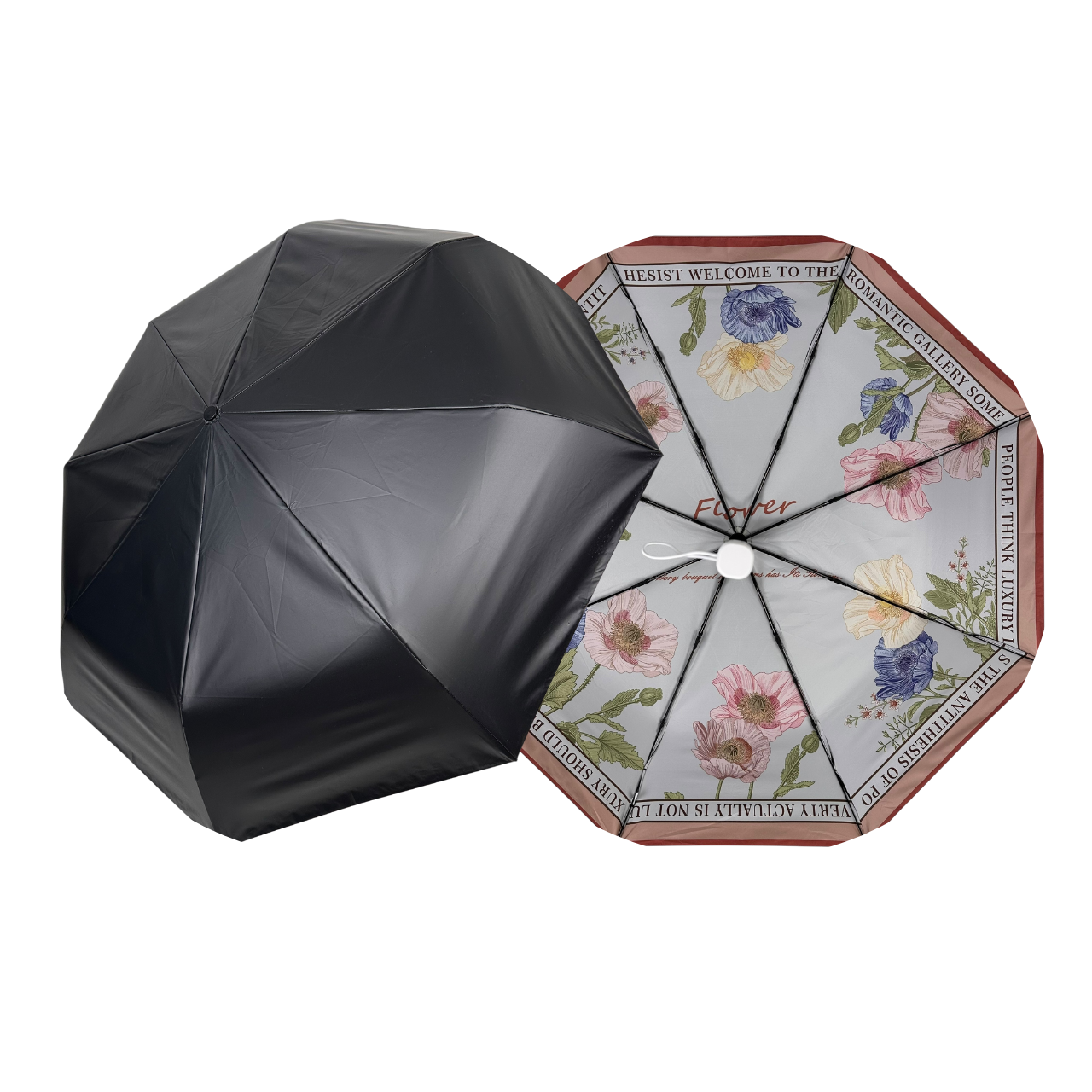 Автоматична парасолька на 8 спиць Feeling Rain, з теракотовим кантом , 03523-4