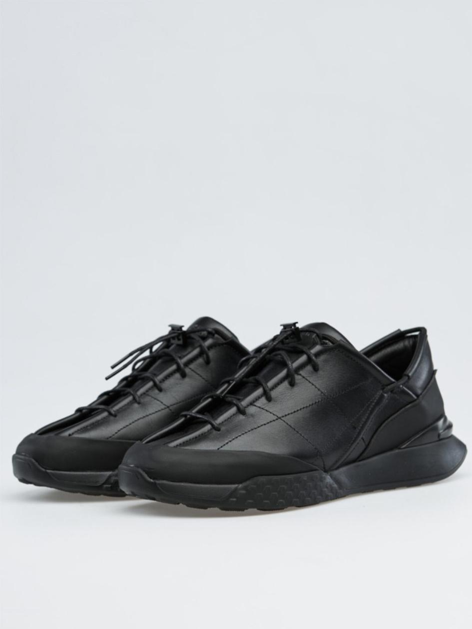 Кросівки чоловічі натуральна шкіра, чорні, модель SN-2401, фото 1