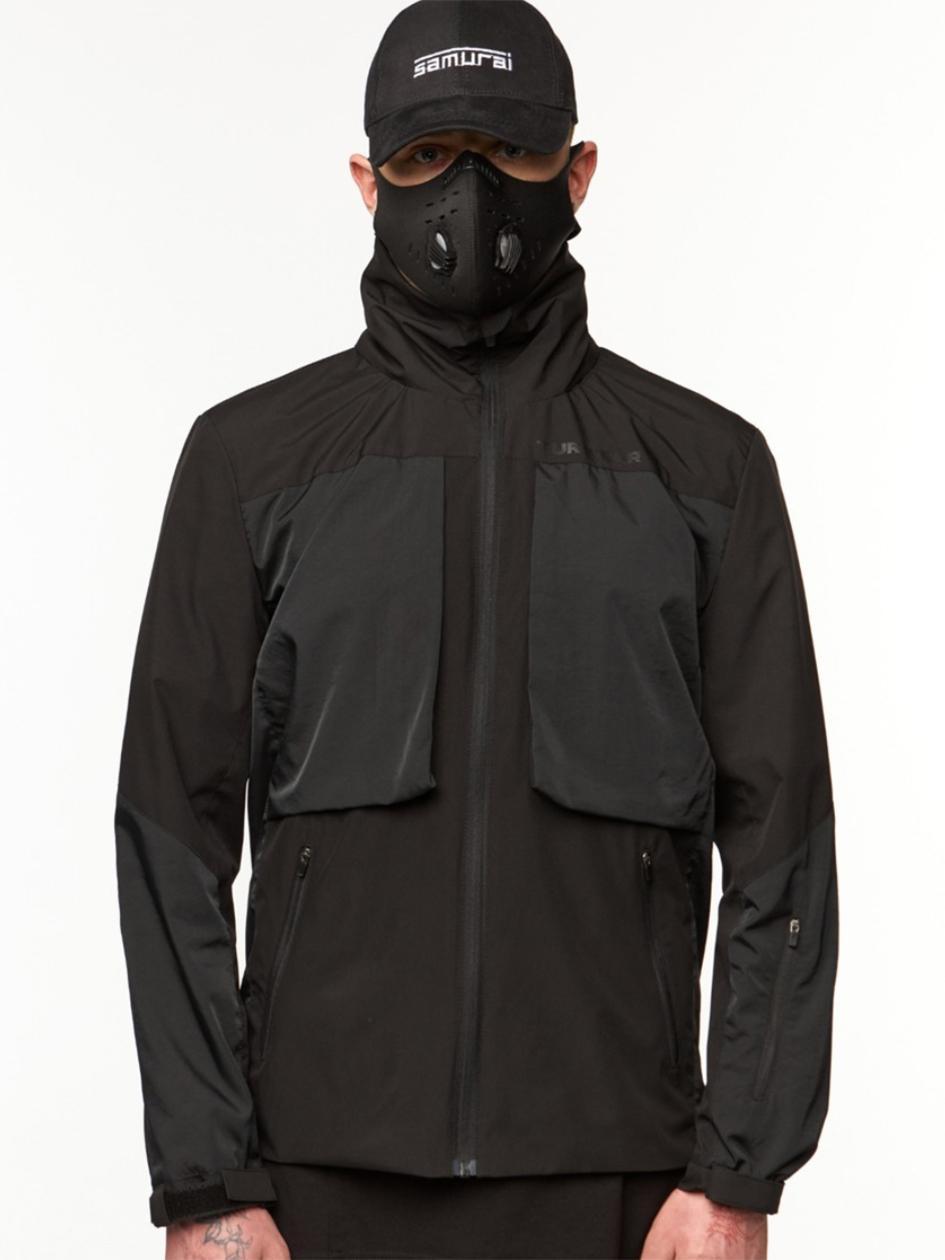 Вітровка чоловіча ТУР SM-2405 чорна S, M, L, XL, XXL, фото 1