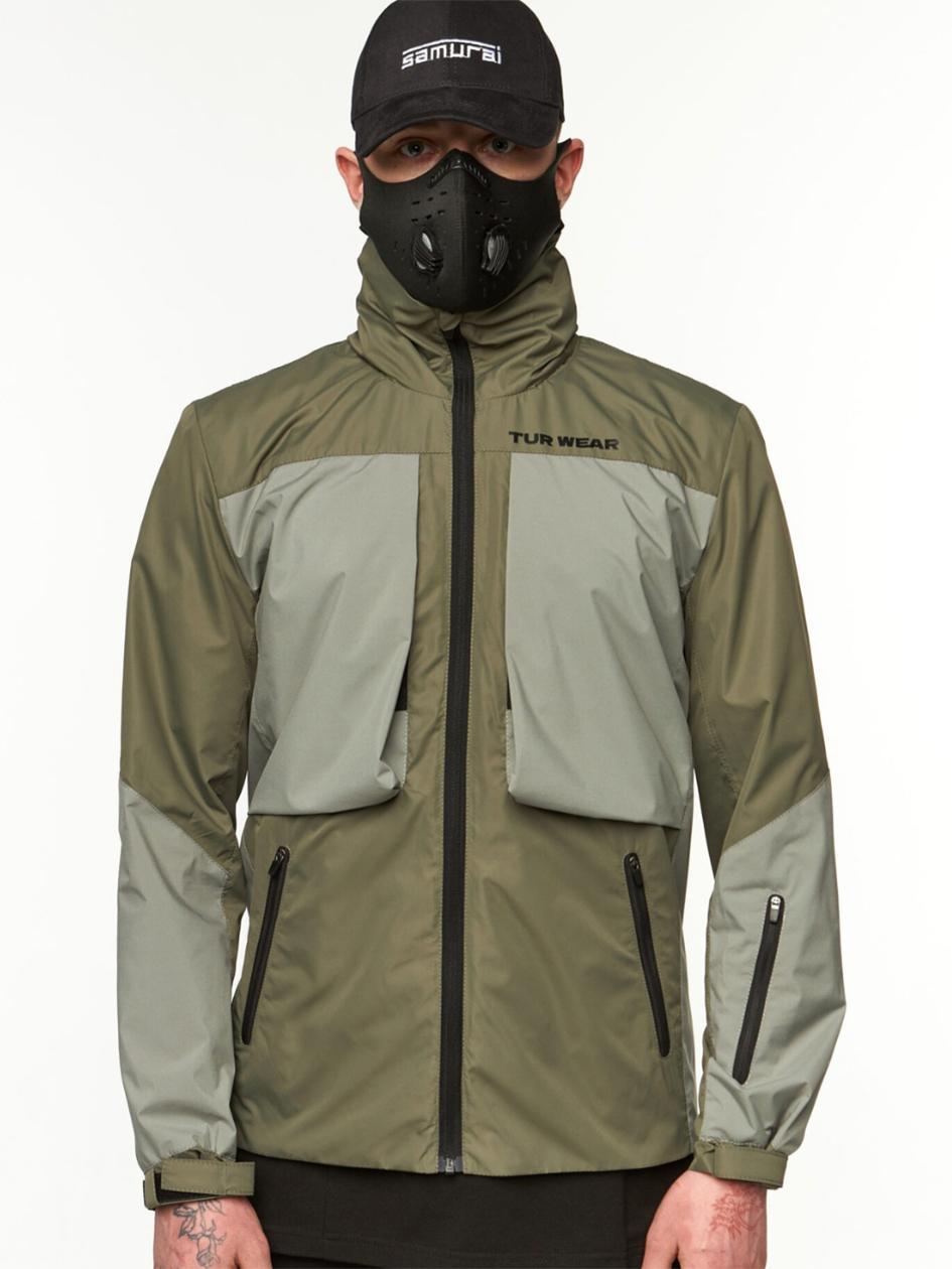 Вітровка чоловіча модель SM-2405 хакі S, M, L, XL, XXL, фото 1