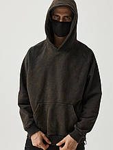 Худі з вареним ефектом коричневий S, M, L