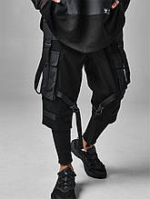 Карго штани з котону та жниварки Асигару чорний XS, S, M, L, XL, XXL M