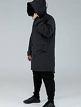 Демісезонна парку з мікрофлісом Рейдер чорний XS, S, M, L, XL, XXL