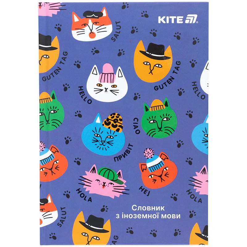 Словник для запису іноземних слів Kite Cats K25-407-2, 60 аркушів, фото 1